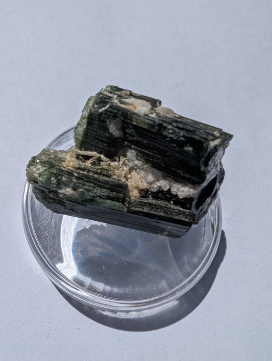 Dark Green Aegirine cystal from Skardu, Pakistan 81.6ct 16.3g