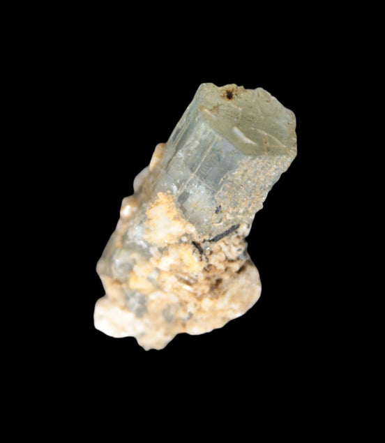 Blue Aquamarine terminated crystal on matrix from Afghanistan 8g in sunlight - Rocks and Things Store