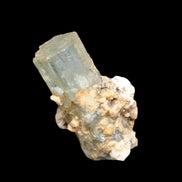 Blue Aquamarine terminated crystal on matrix from Afghanistan 8g in sunlight - Rocks and Things Store