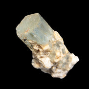 Blue Aquamarine terminated crystal on matrix from Afghanistan 8g in sunlight - Rocks and Things Store