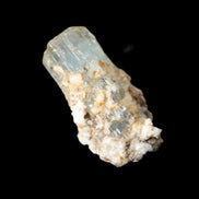 Blue Aquamarine terminated crystal on matrix from Afghanistan 8g in sunlight - Rocks and Things Store