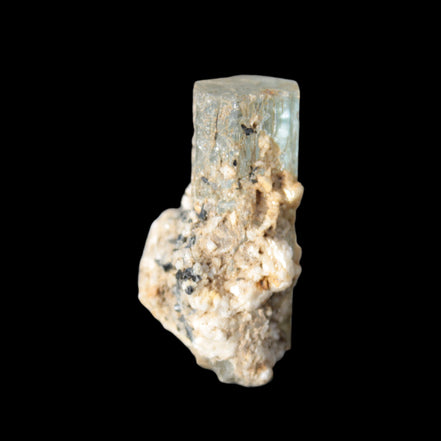 Blue Aquamarine terminated crystal on matrix from Afghanistan 8g in sunlight - Rocks and Things Store