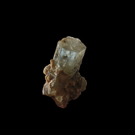 Blue Aquamarine terminated crystal on matrix from Afghanistan 8g in sunlight - Rocks and Things Store