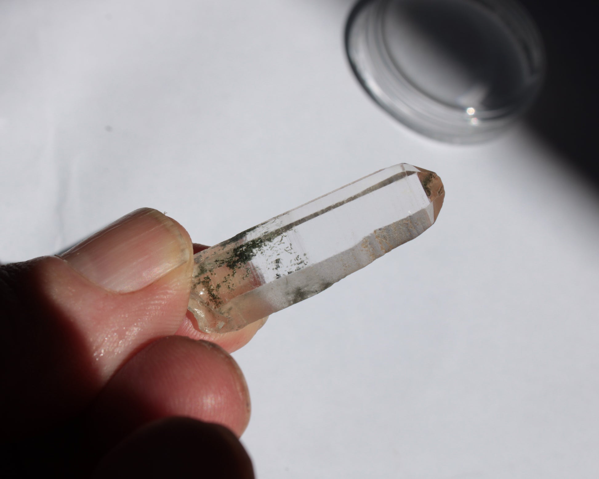 Quartz crystal with Chlorite from Skardu, Pakistan 27ct 5.4g Rocks and Things