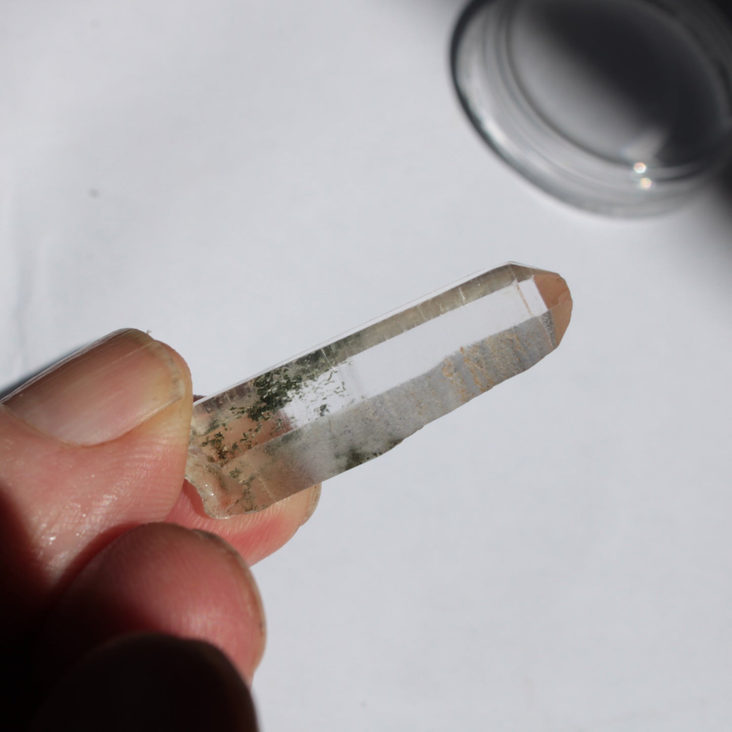 Quartz crystal with Chlorite from Skardu, Pakistan 27ct 5.4g Rocks and Things