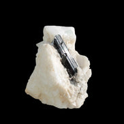 Green Tourmaline with Aquamarine in Marble from Afghanistan 134ct 26.8g - Rocks and Things Store