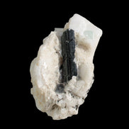 Green Tourmaline with Aquamarine in Marble from Afghanistan 134ct 26.8g - Rocks and Things Store