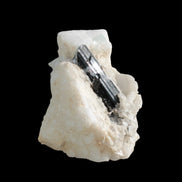 Green Tourmaline with Aquamarine in Marble from Afghanistan 134ct 26.8g - Rocks and Things Store