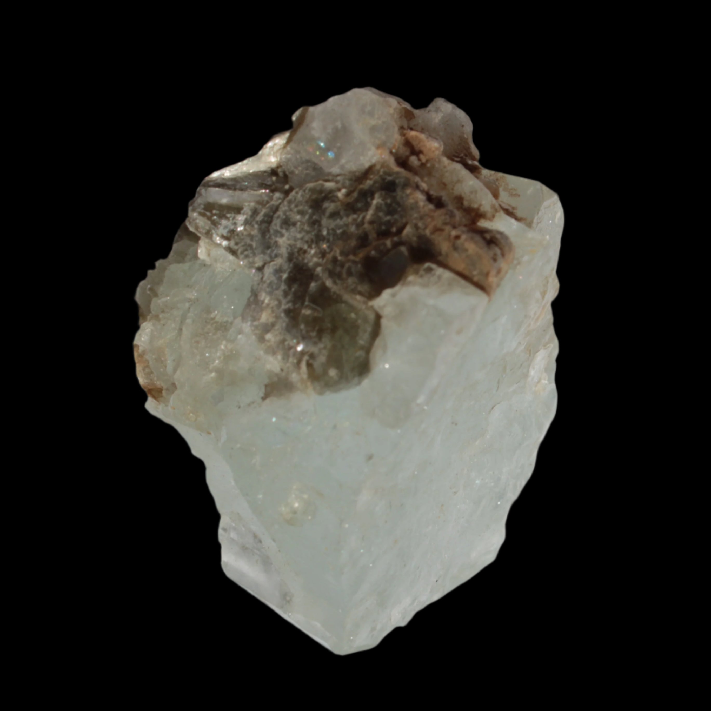 Blue Aquamarine crystal 19.9g in sunshine - Rocks and Things Store