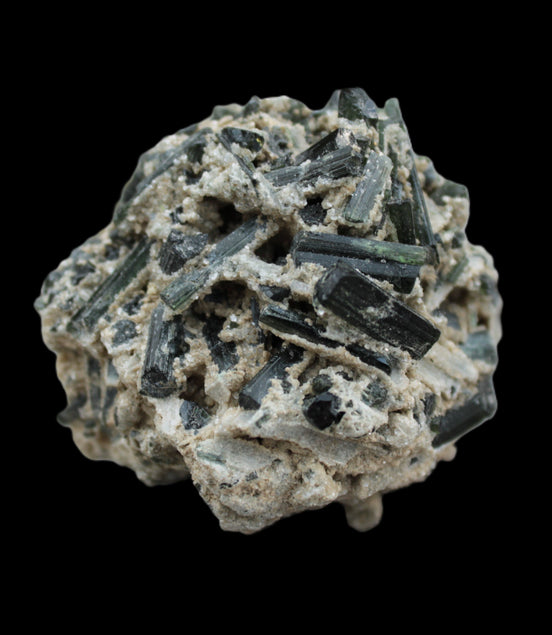 Green Tourmaline needle crystals cluster from Skardu, Pakistan 75.5g Rocks and Things