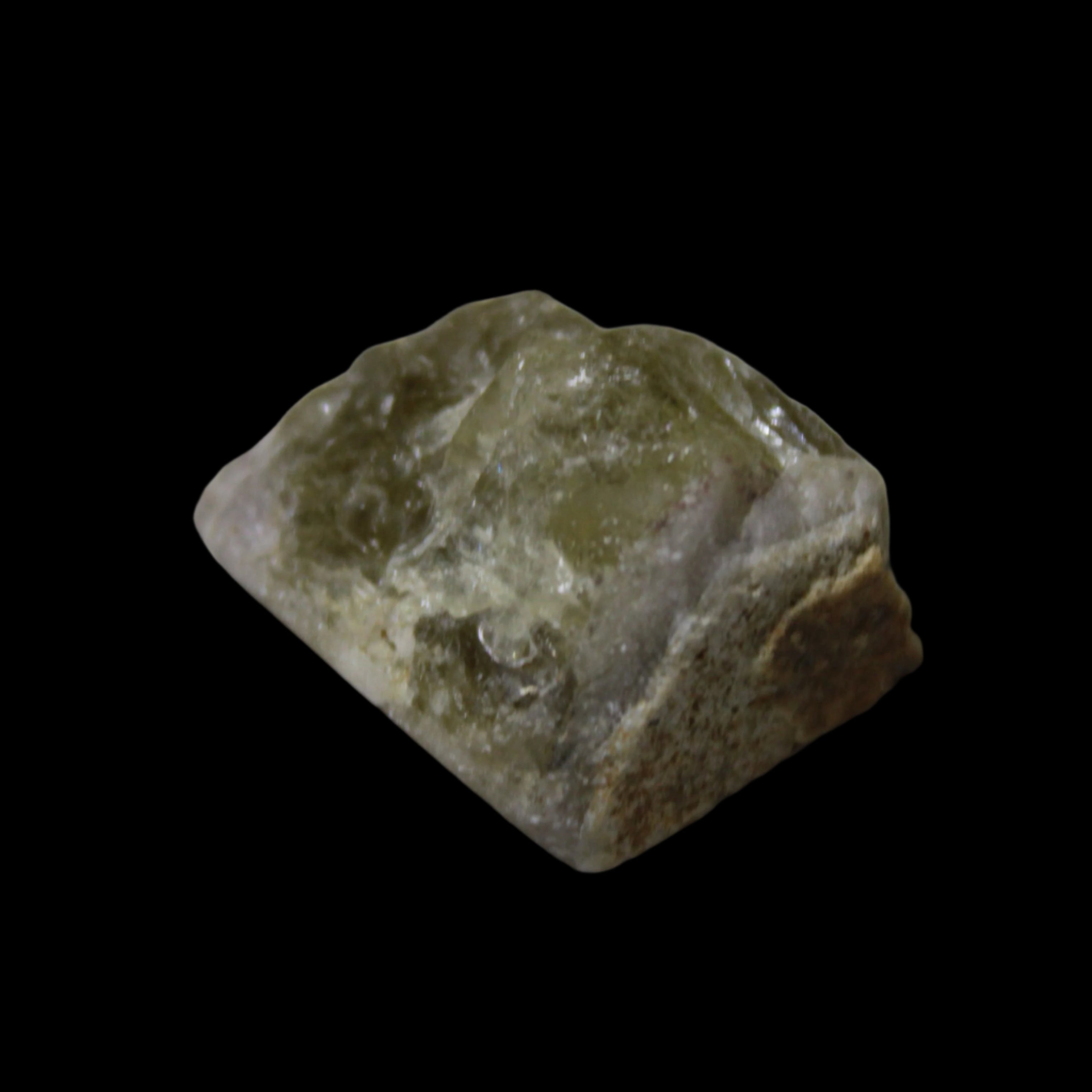 Yellow crystal Apatite with pink faces UV reactive from Afghanistan 115.6ct 23.1g in LED light - Rocks and Things Store