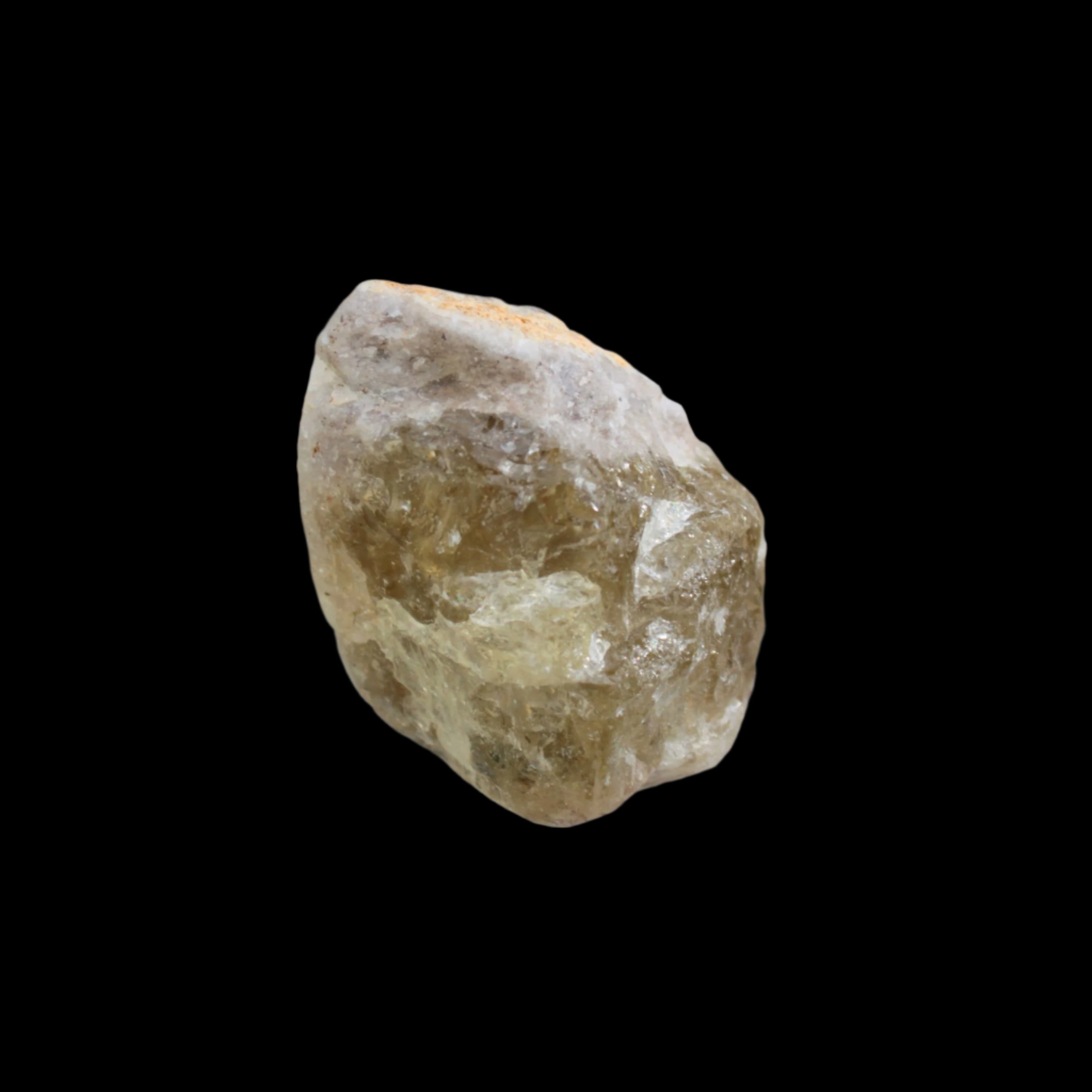 Yellow crystal Apatite with pink faces UV reactive from Afghanistan 115.6ct 23.1g in sunlight - Rocks and Things Store