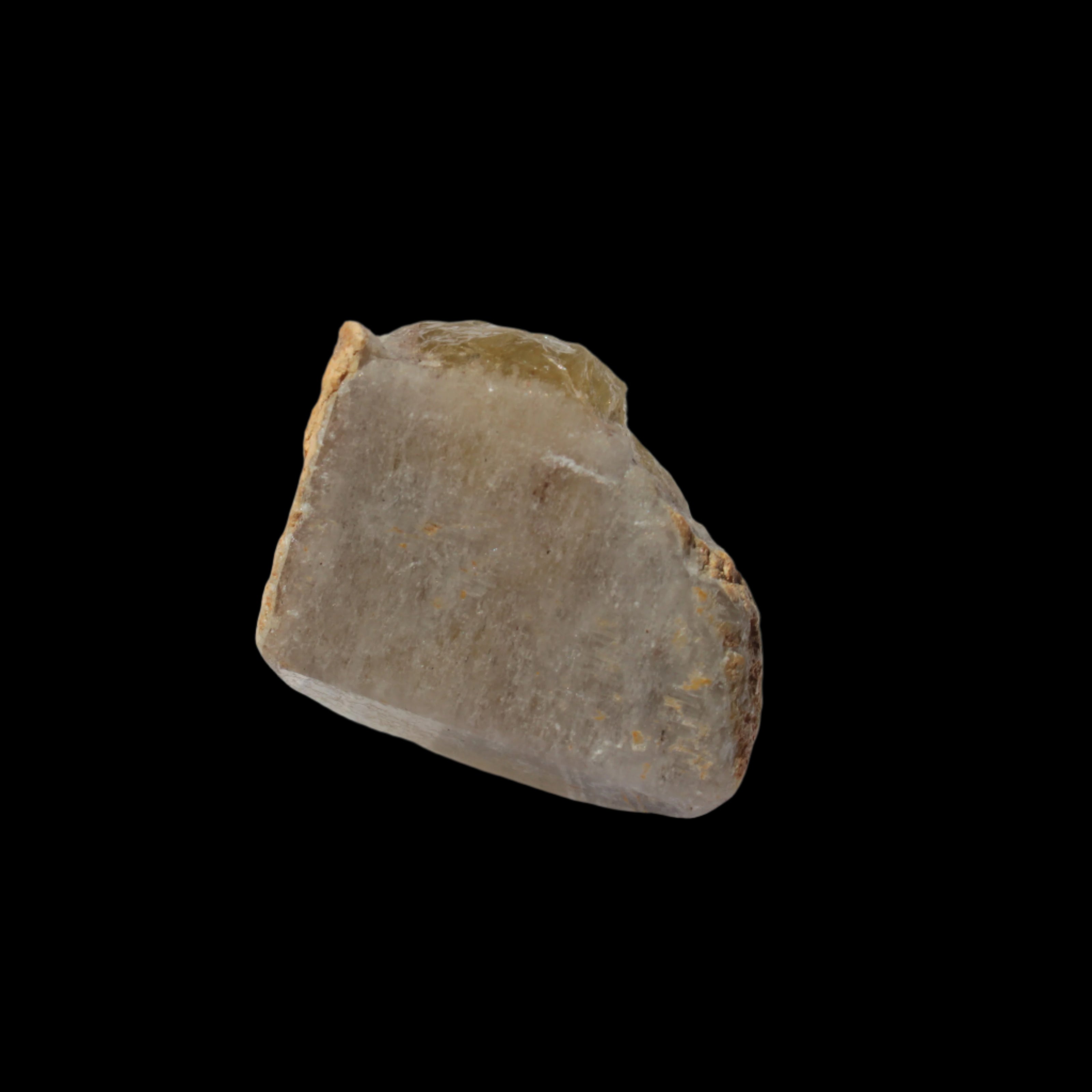 Yellow crystal Apatite with pink faces UV reactive from Afghanistan 115.6ct 23.1g in sunlight - Rocks and Things Store