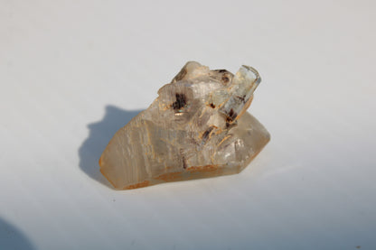 Lemurian elestial Smoky Quartz cluster with Aquamarine from Afghanistan 44.4ct 8.9g Rocks and Things