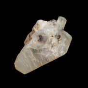 Lemurian elestial Smoky Quartz cluster with Aquamarine from Afghanistan 44.4ct 8.9g in sunshine - Rocks and Things Store