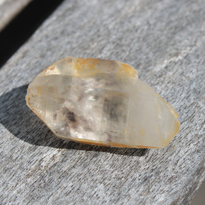 Lemurian elestial Smoky Quartz cluster with Aquamarine from Afghanistan 44.4ct 8.9g Rocks and Things