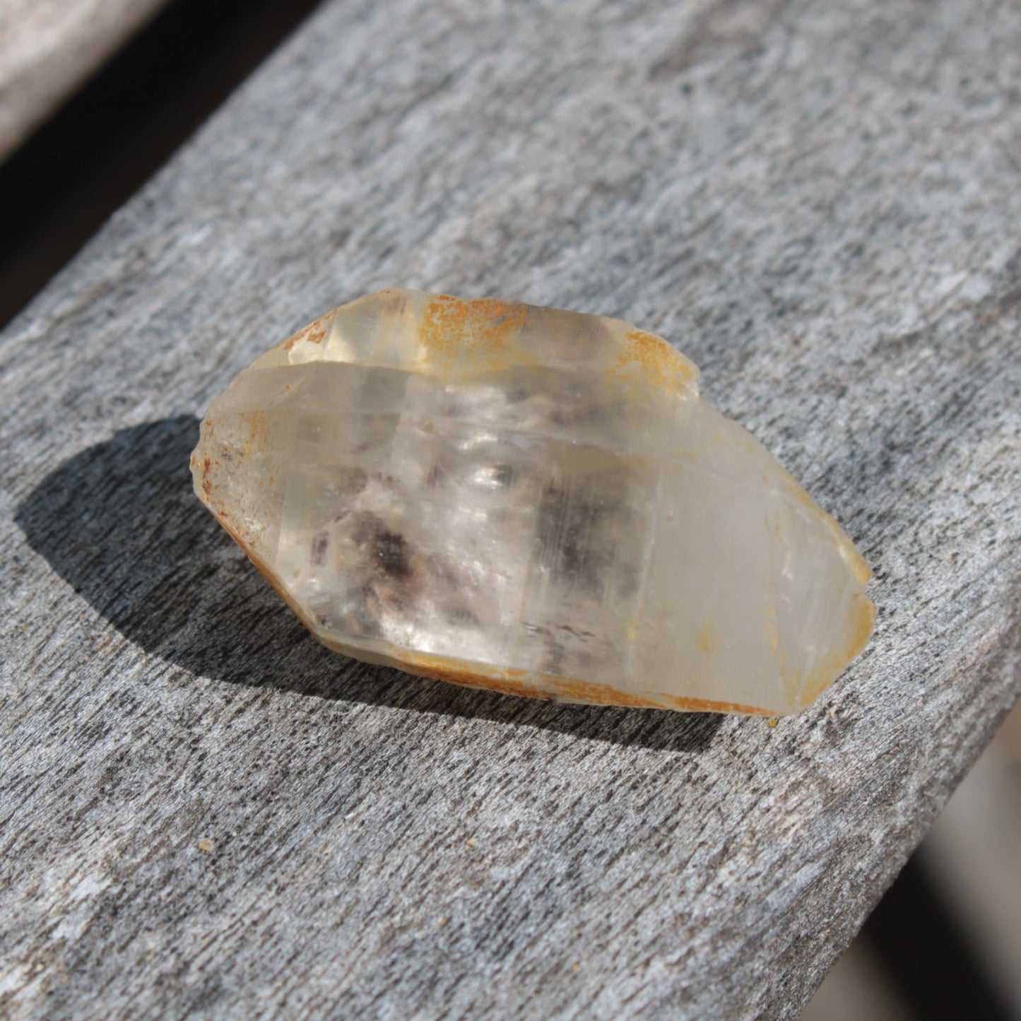 Lemurian elestial Smoky Quartz cluster with Aquamarine from Afghanistan 44.4ct 8.9g Rocks and Things