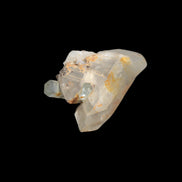 Lemurian elestial Smoky Quartz cluster with Aquamarine from Afghanistan 44.4ct 8.9g in sunshine - Rocks and Things Store