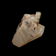 Lemurian elestial Smoky Quartz cluster with Aquamarine from Afghanistan 44.4ct 8.9g in sunshine - Rocks and Things Store