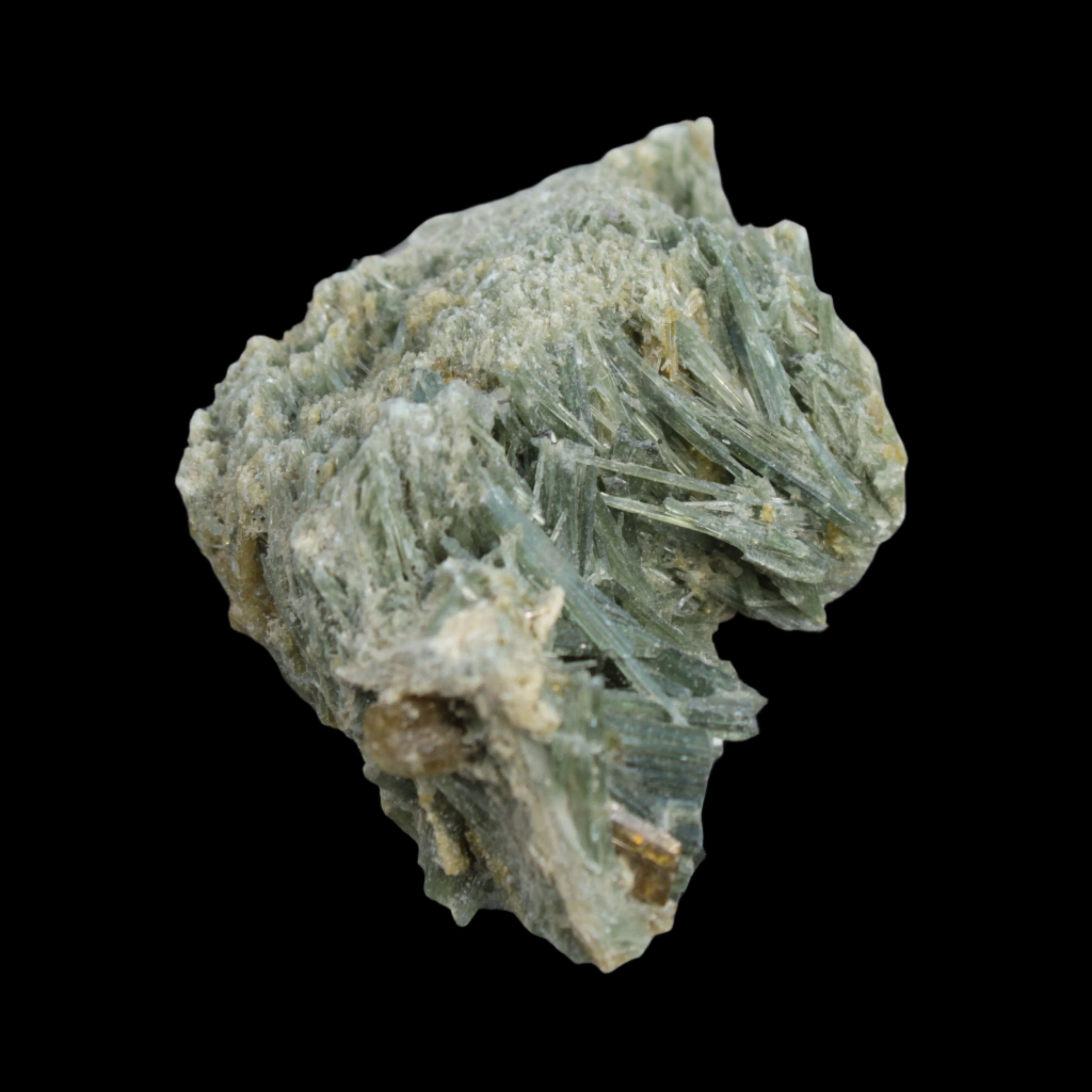 Green and Yellow Needle Tourmaline from Skardu, Pakistan 150.3ct 30.0g in sunshine - Rocks and Things Store