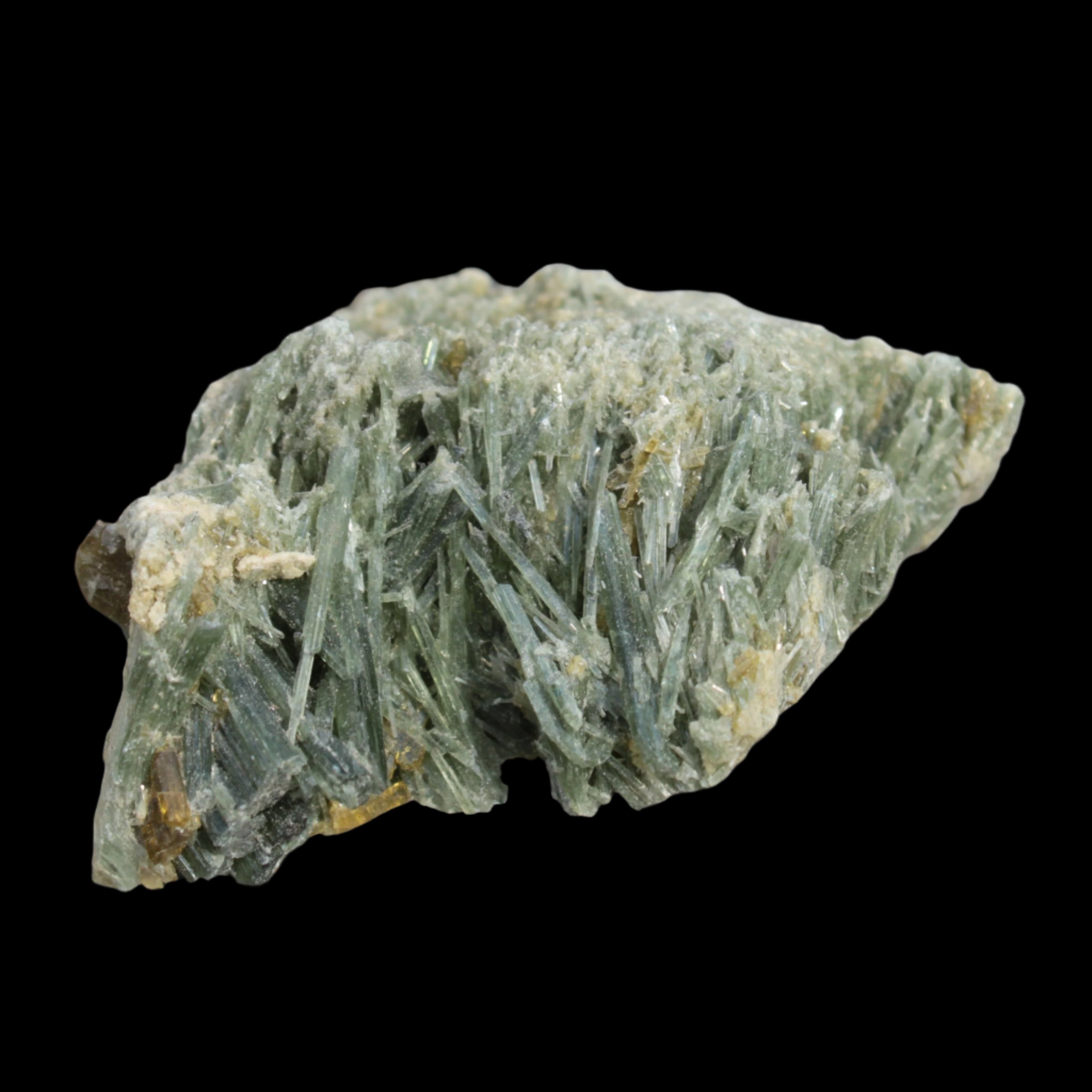 Green and Yellow Needle Tourmaline from Skardu, Pakistan 150.3ct 30.0g in sunshine - Rocks and Things Store