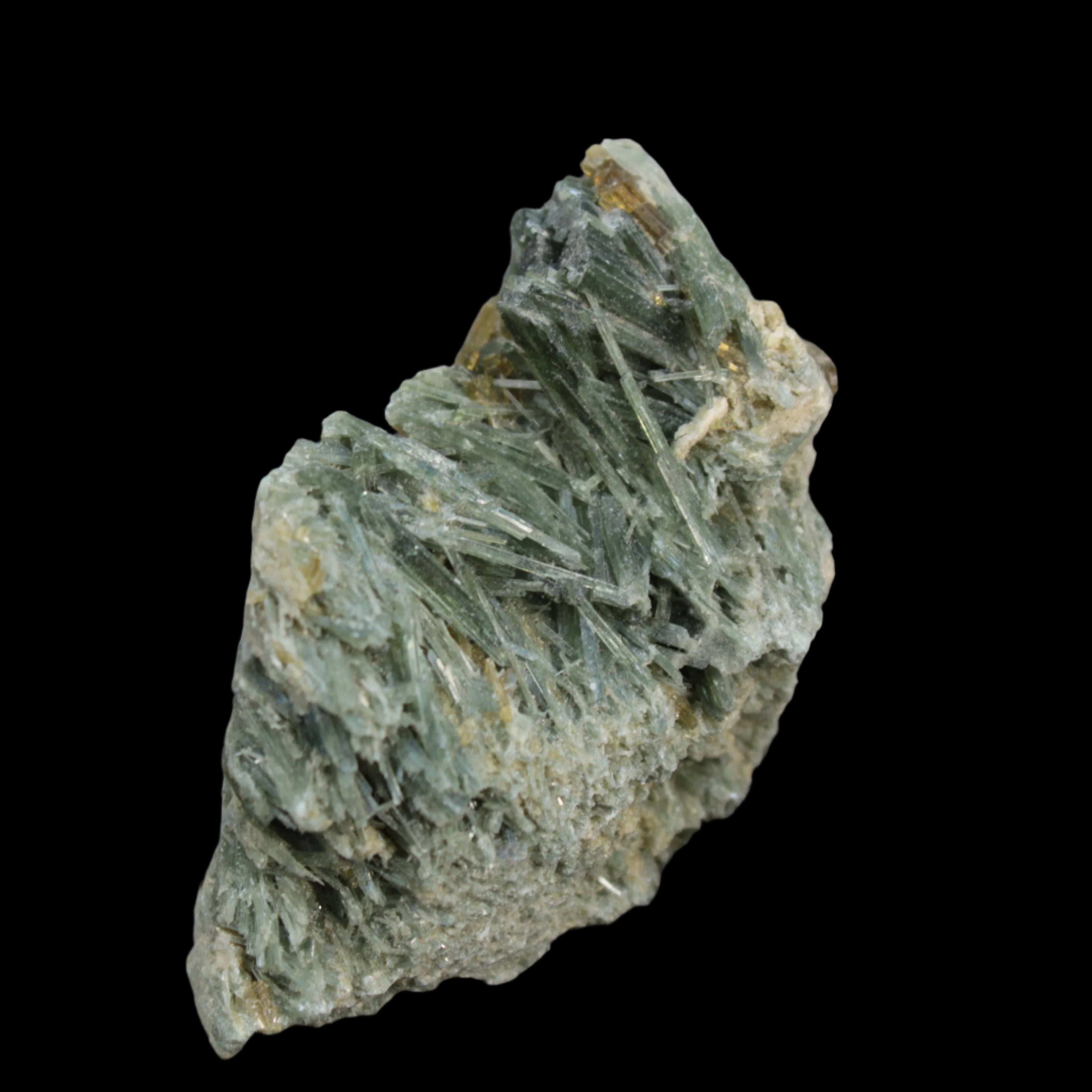 Green and Yellow Needle Tourmaline from Skardu, Pakistan 150.3ct 30.0g in sunshine - Rocks and Things Store