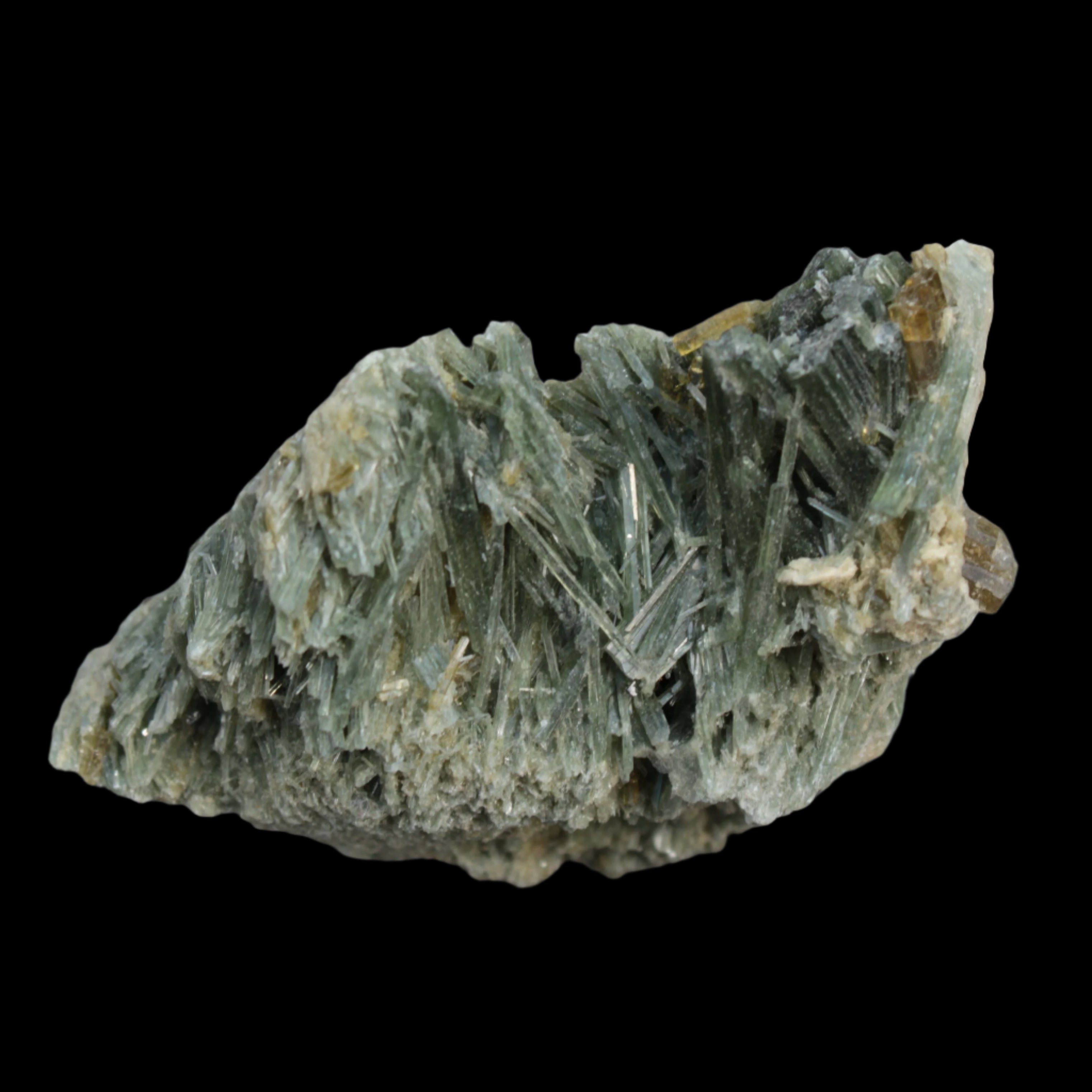 Green and Yellow Needle Tourmaline from Skardu, Pakistan 150.3ct 30.0g in sunshine - Rocks and Things Store