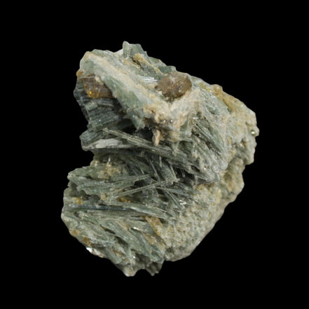 Green and Yellow Needle Tourmaline from Skardu, Pakistan 150.3ct 30.0g in sunshine - Rocks and Things Store