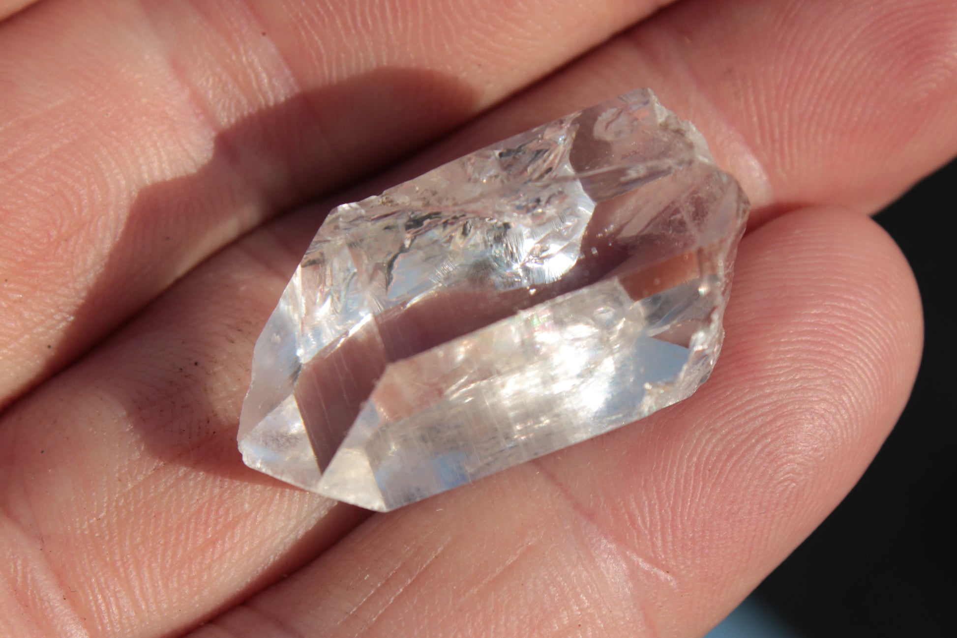 Quartz rainbow imprint crystal from Skardu, Pakistan 45ct 9g Rocks and Things