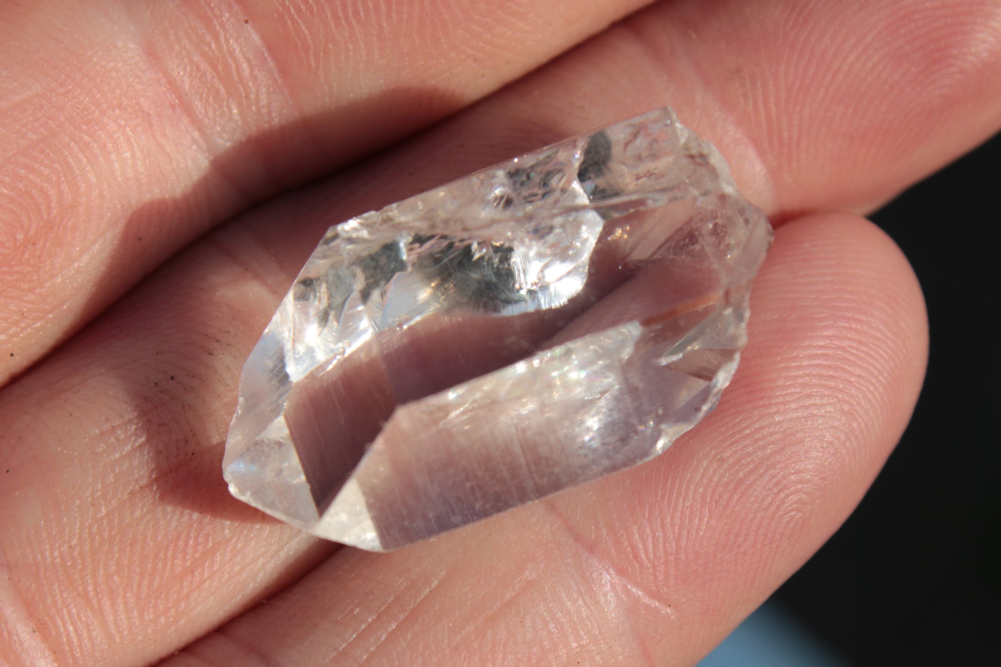 Quartz rainbow imprint crystal from Skardu, Pakistan 45ct 9g Rocks and Things