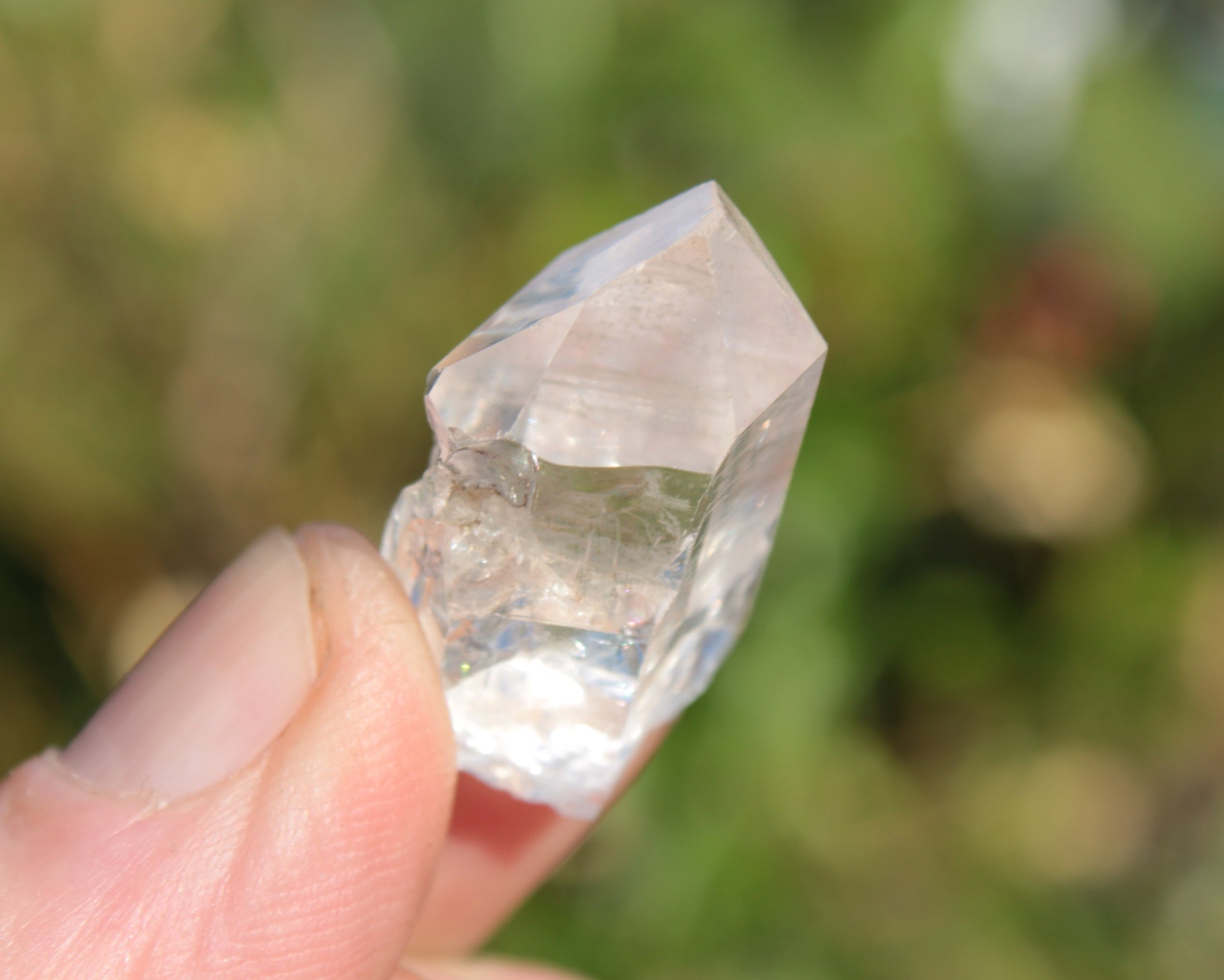 Quartz rainbow imprint crystal from Skardu, Pakistan 45ct 9g Rocks and Things