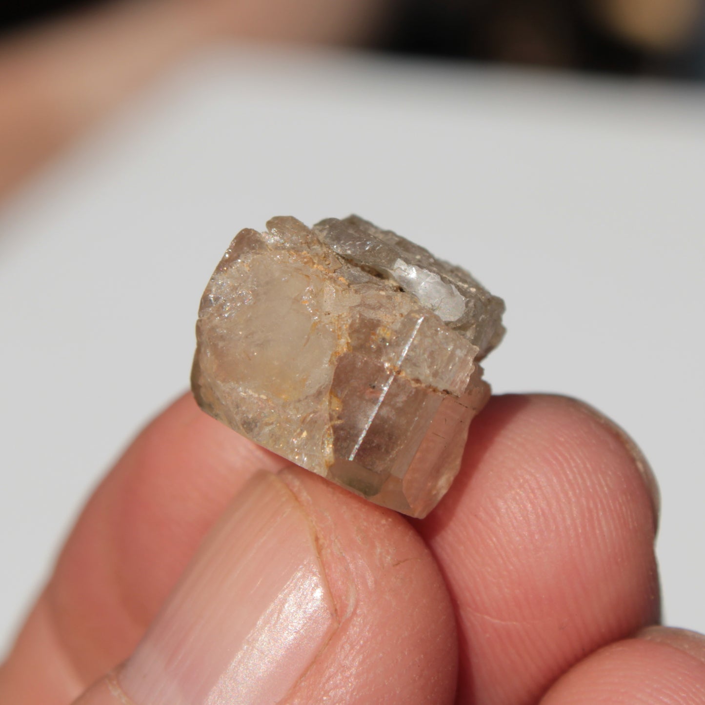 Peach Topaz crystal from Skardu, Pakistan 6.0g Rocks and Things