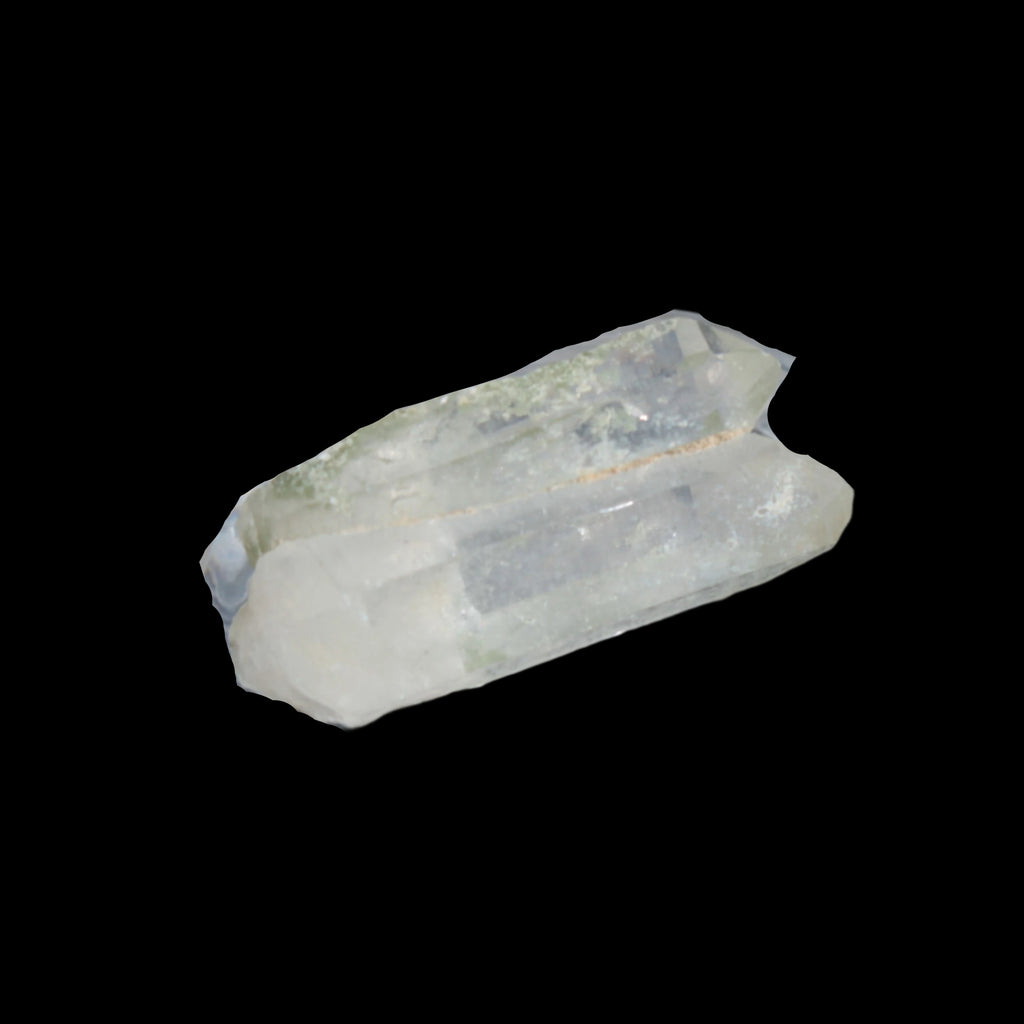 Non-identical Twinned Chlorite Quartz, paired Yin Yang and Imprinted from Skardu 4.4g in sunshine - Rocks and Things Store