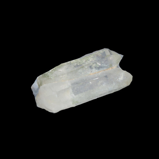 Non-identical Twinned Chlorite Quartz, paired Yin Yang and Imprinted from Skardu 4.4g in sunshine - Rocks and Things Store