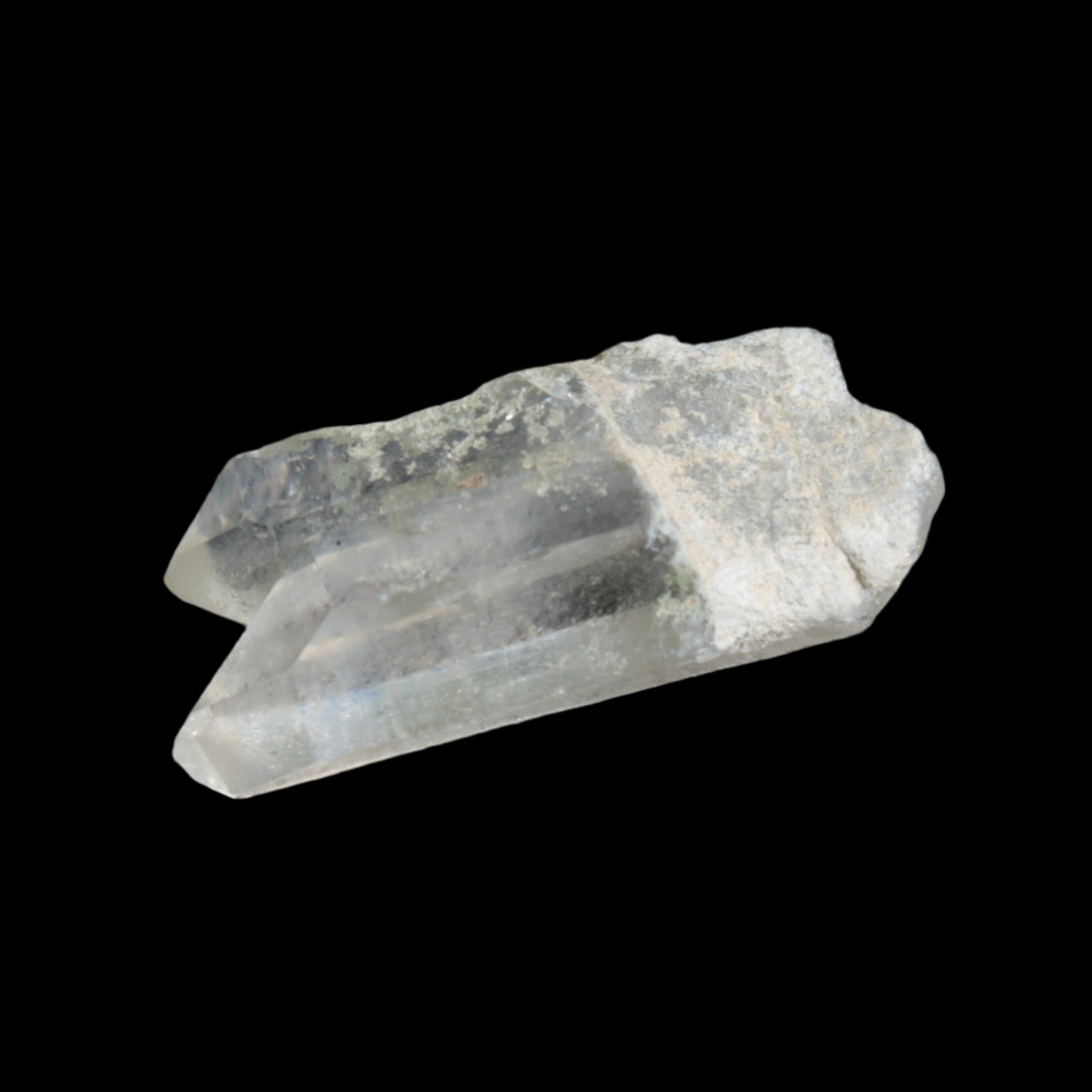 Non-identical Twinned Quartz, paired Yin Yang and Imprinted with Chlorite from Skardu 4.4g Rocks and Things