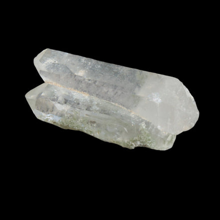 Non-identical Twinned Chlorite Quartz, paired Yin Yang and Imprinted from Skardu 4.4g in sunshine - Rocks and Things Store