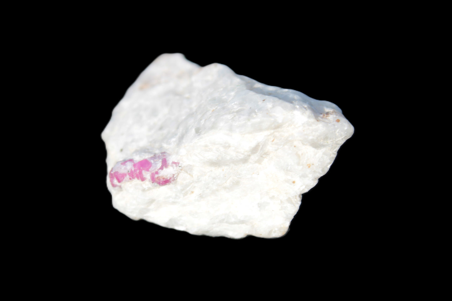 Ruby UV reactive with Muscovite in Marble 31.9g Rocks and Things