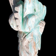 Caribbean Calcite hand-carved dragon's head 675g