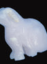 Mangano Calcite hand-carved sitting dog 604g Rocks and Things Store