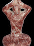 Red and White Jasper Marble hand-carved yoga  pose figure 100*178mm 885g Rocks and Things