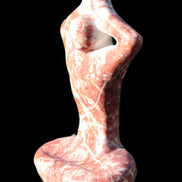 Red and White Jasper Marble hand-carved yoga  pose figure 100*178mm 885g Rocks and Things