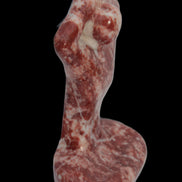 Red and White Jasper Marble hand-carved yoga  pose figure 100*178mm 885g Rocks and Things