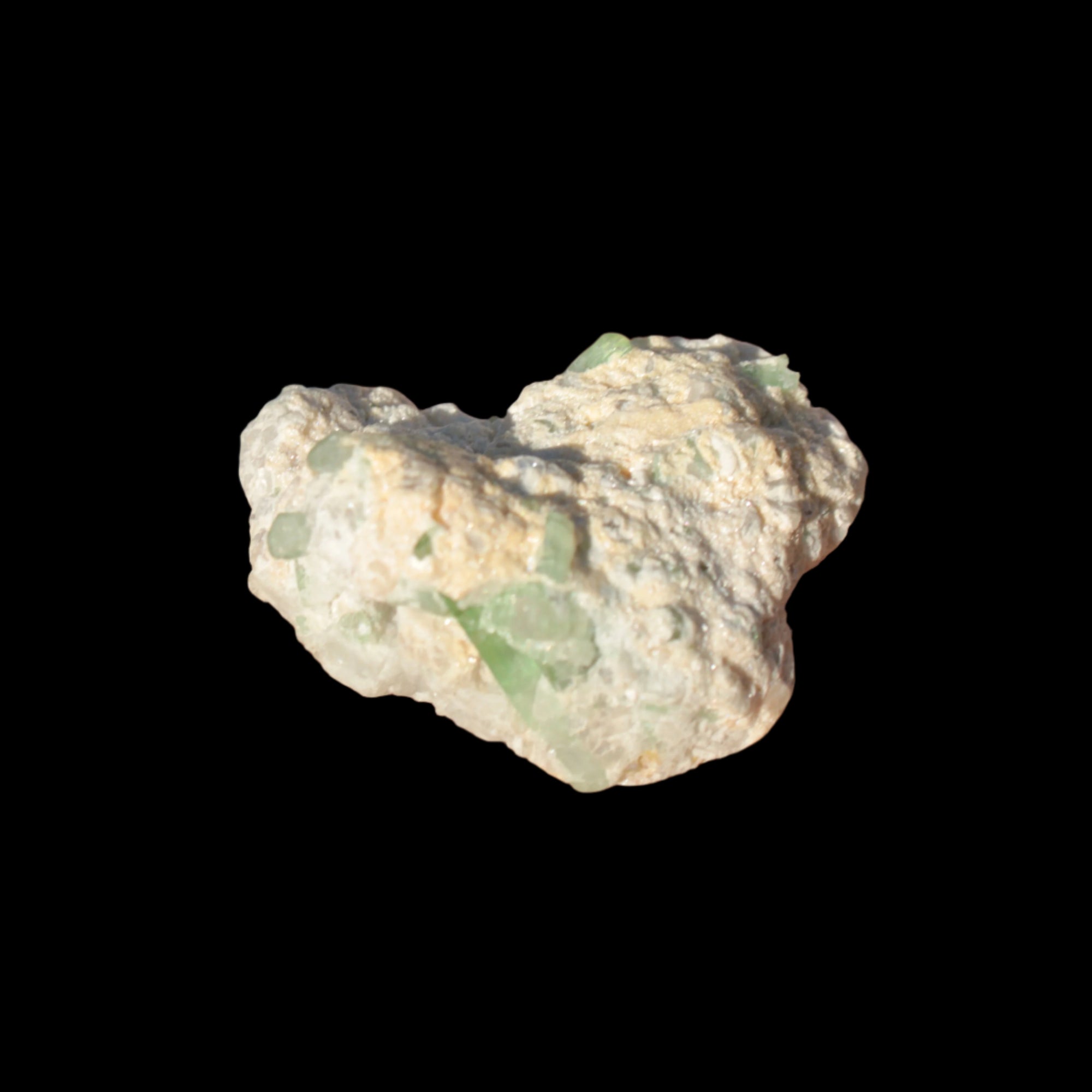 Green and Pink Tourmaline in matrix from Afghanistan 18.4g in sunshine - Rocks and Things Store