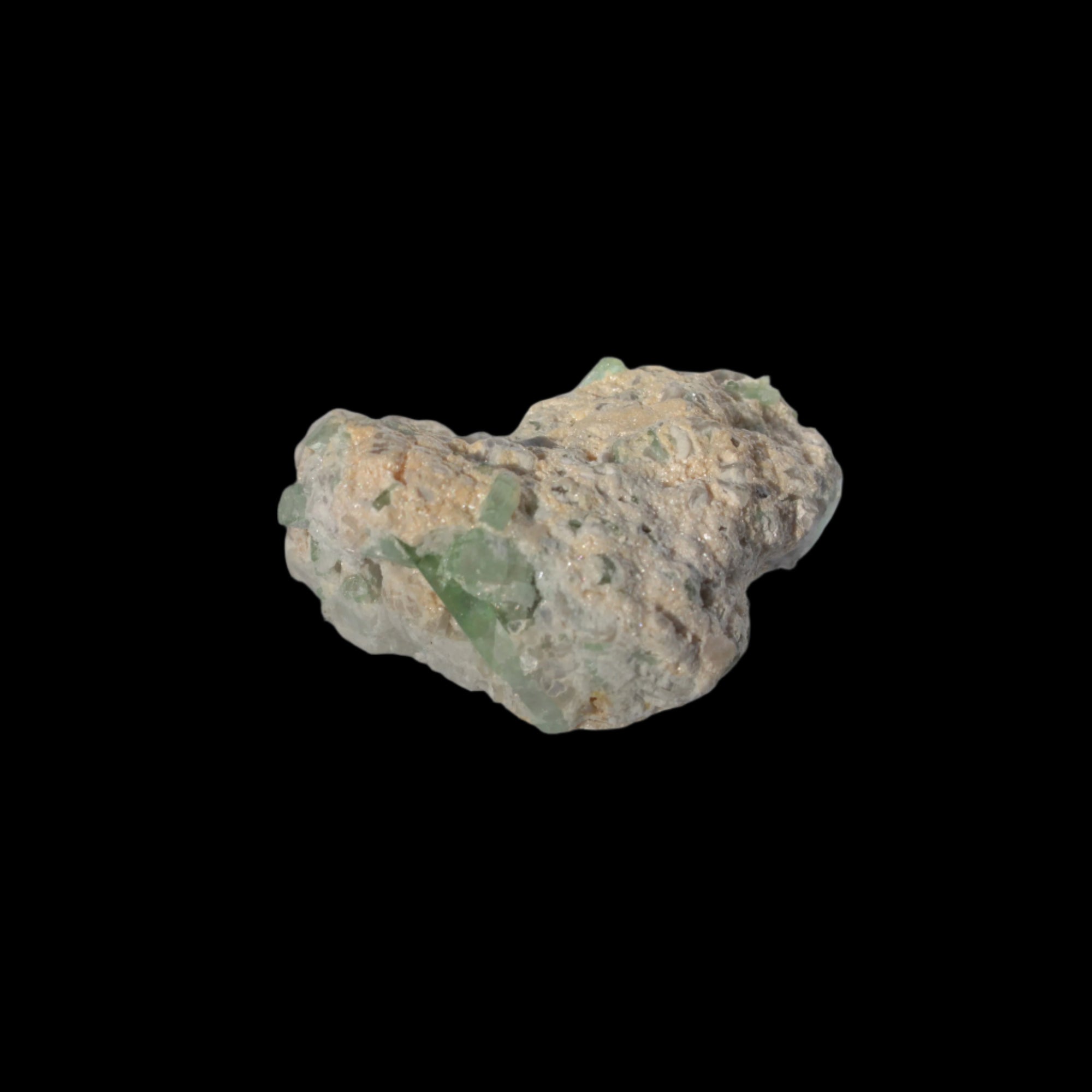 Green and Pink Tourmaline in matrix from Afghanistan 18.4g in sunshine - Rocks and Things Store