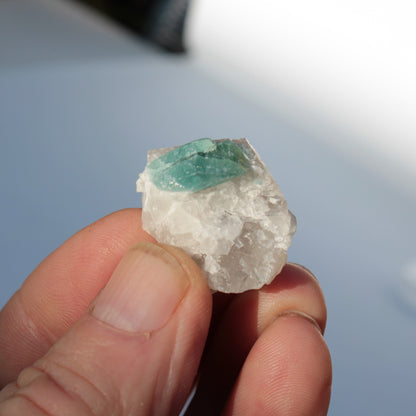 Blue with Green Tourmaline on matrix from Afghanistan 74.9ct 14.9g Rocks and Things