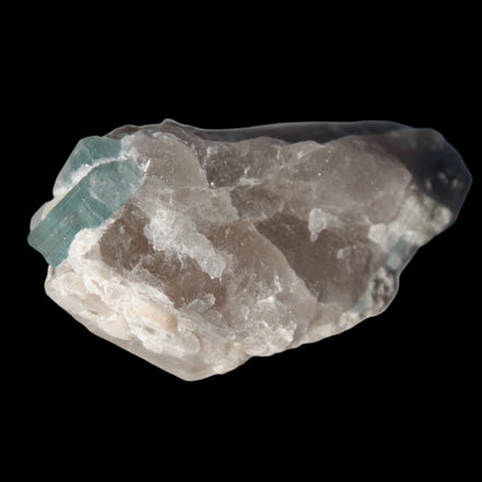 Blue Tourmaline on matrix from Afghanistan 81.8ct 16.4g in sunshine - Rocks and Things Store