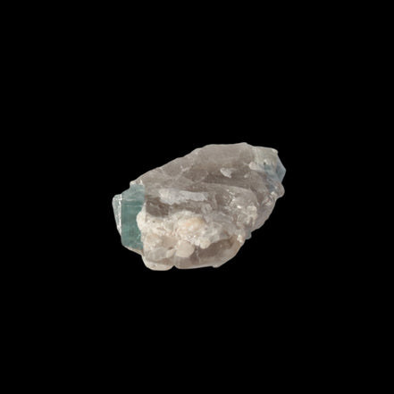 Blue Tourmaline on matrix from Afghanistan 81.8ct 16.4g in sunshine - Rocks and Things Store