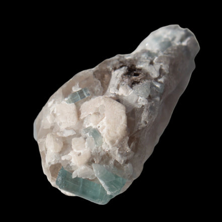 Blue Tourmaline on matrix from Afghanistan 81.8ct 16.4g in sunshine - Rocks and Things Store