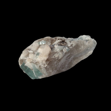 Blue Tourmaline on matrix from Afghanistan 81.8ct 16.4g in sunshine - Rocks and Things Store