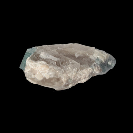 Blue Tourmaline on matrix from Afghanistan 81.8ct 16.4g in sunshine - Rocks and Things Store